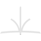 Ekena Millwork Davenport Architectural Grade PVC Gable Bracket, 108"W x 72"H x 2"D x 4"F, 16/12 Pitch GBP108X72X0204DAV00 - alternate 2